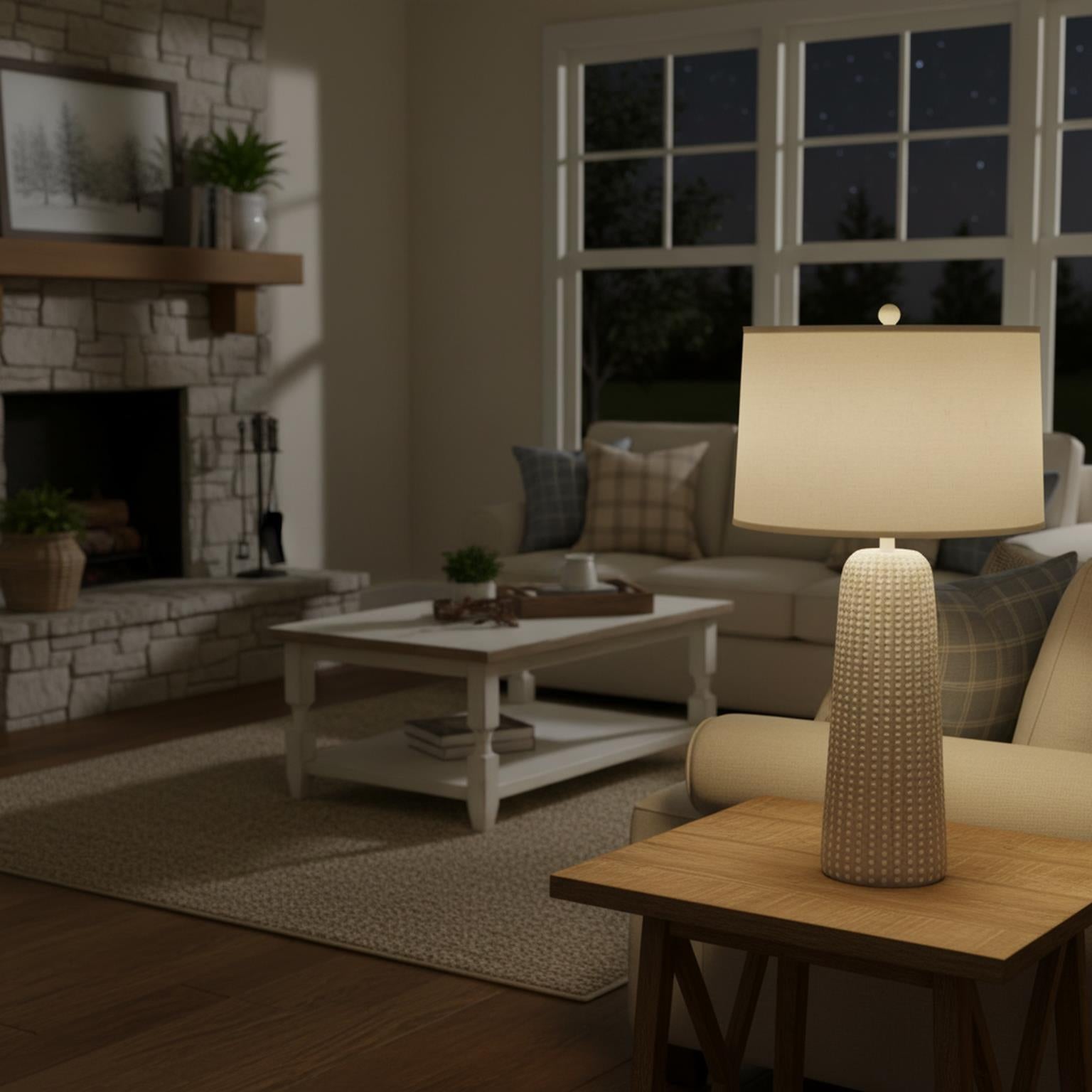 Marissa, 31" resin table lamp in , sold as 2pk