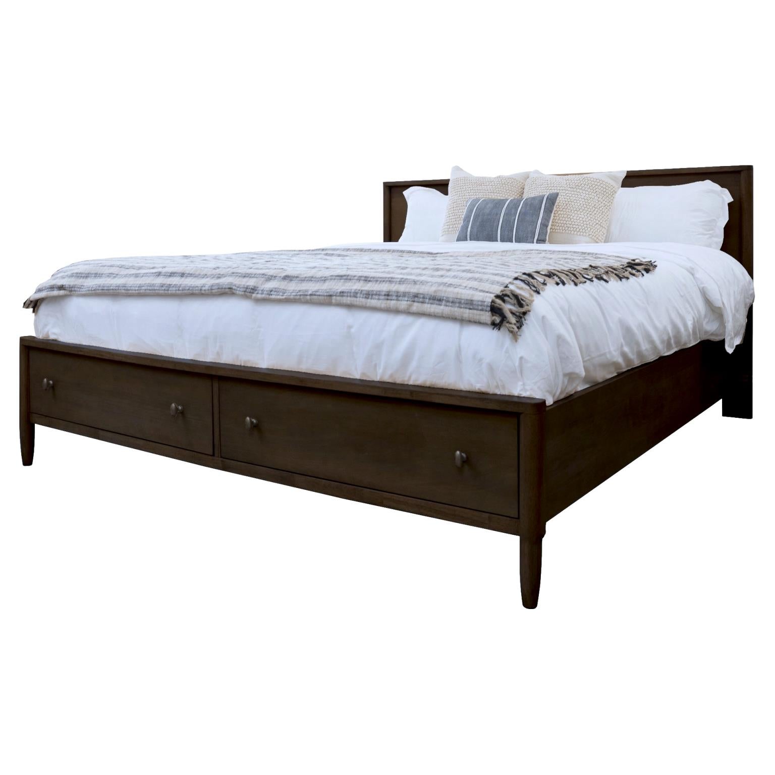 Chatham King Bed Complete. Midnight Finish