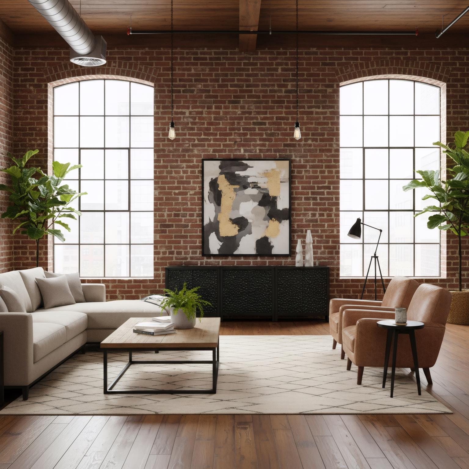 Midtown 2-Door Bunching Credenza. Black finish