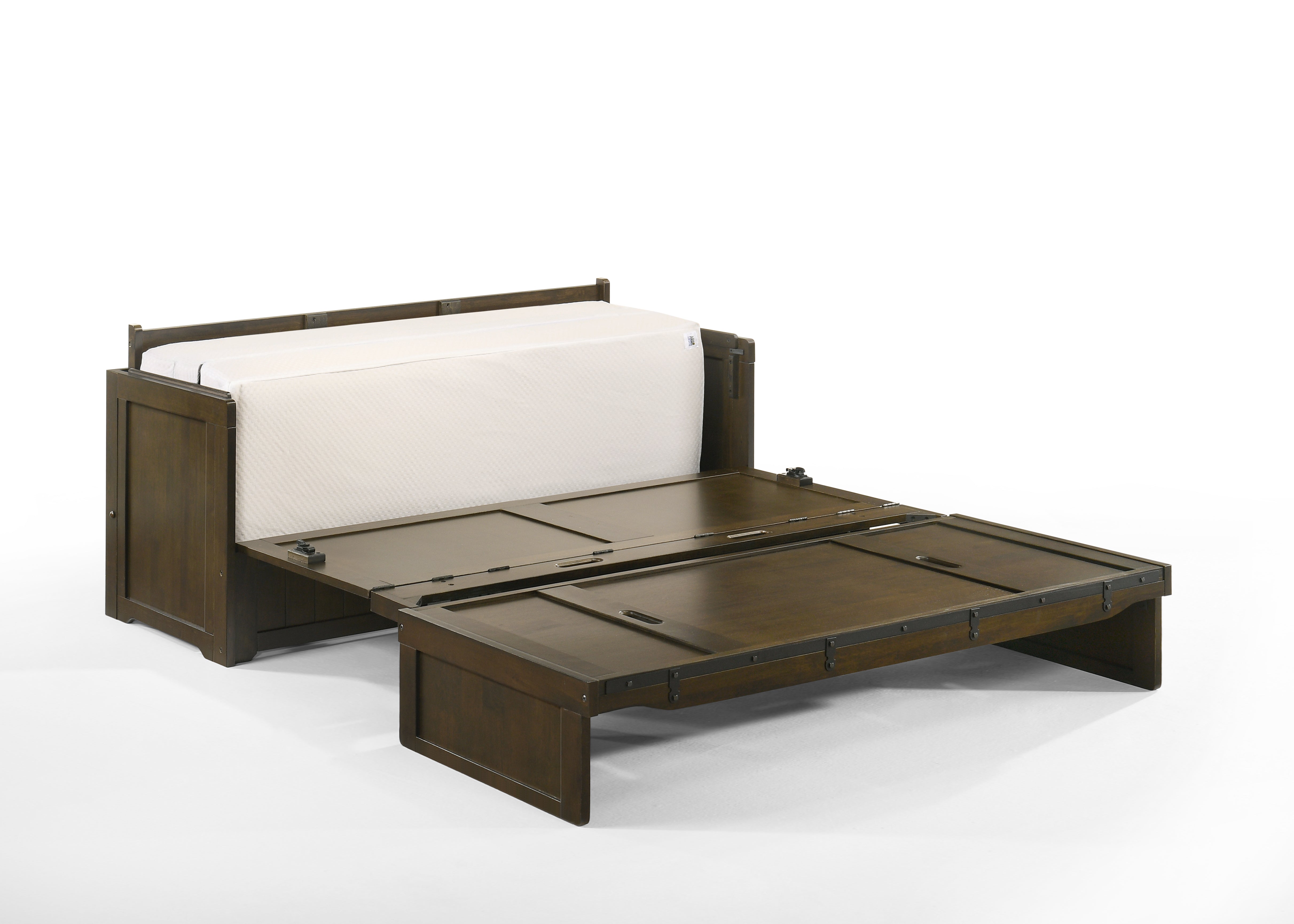 Murphy Cube Cabinet Bed in Rustic Brown | Atlantic Fine Furniture, Melbourne FL