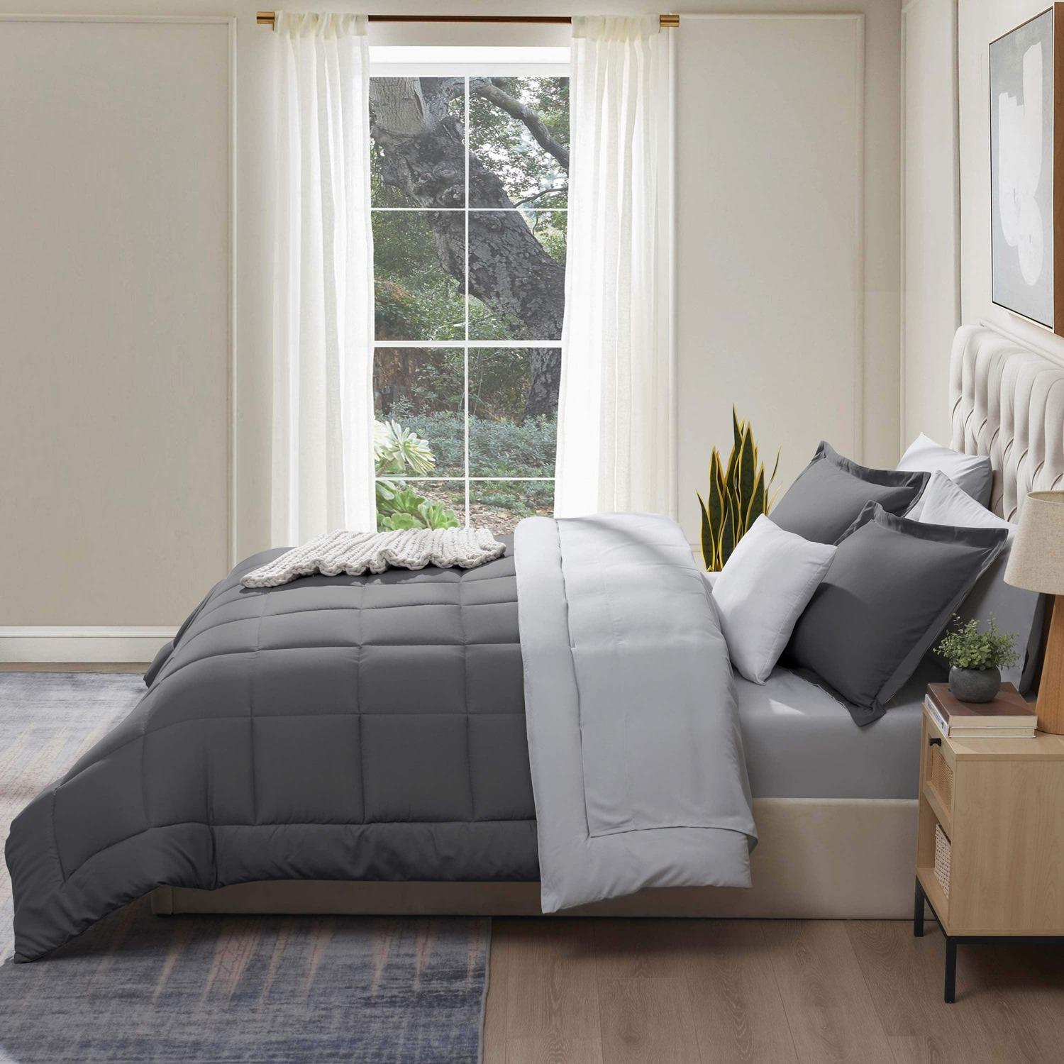 Bed in a Bag - Dark Grey/Light Grey