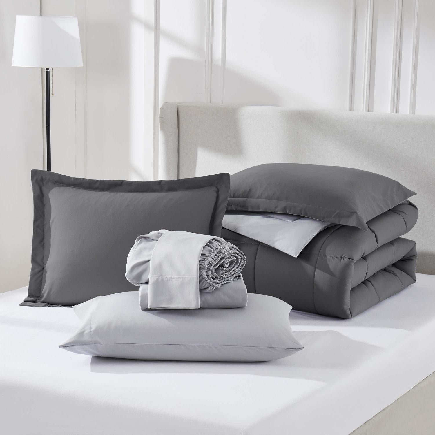 Bed in a Bag - Dark Grey/Light Grey