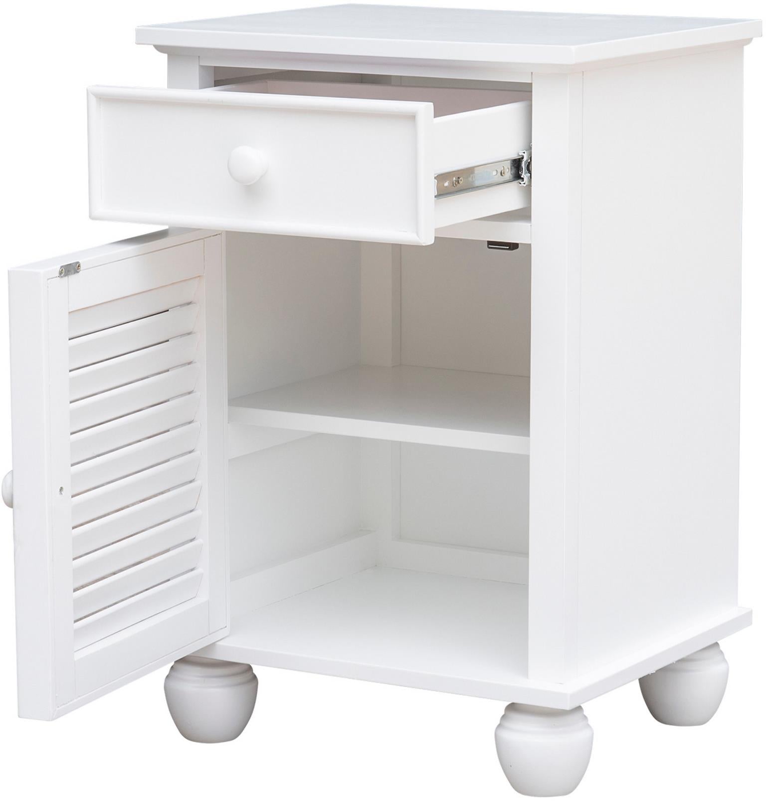 Nantucket Door Nightstand (White)