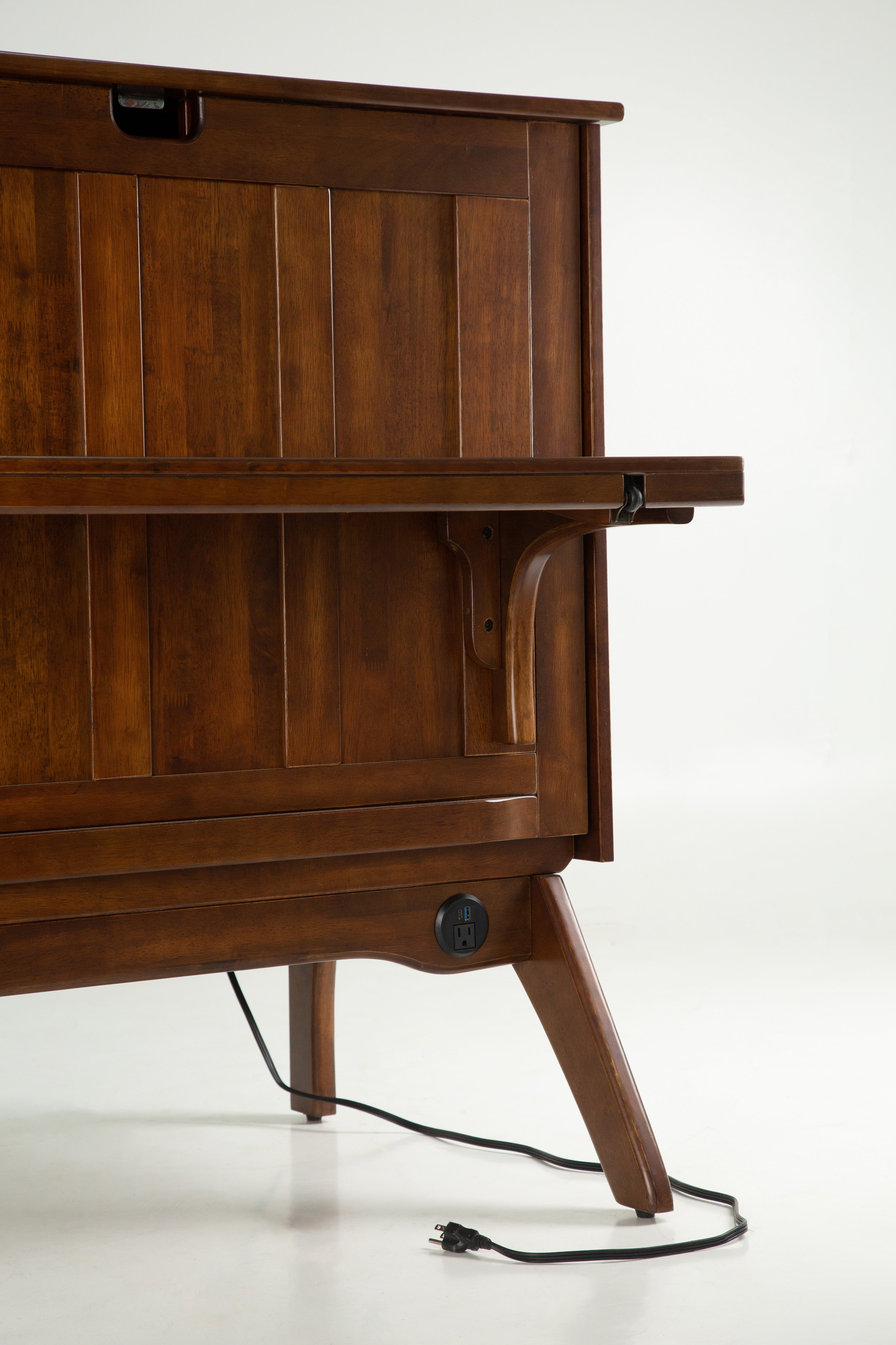 Mykonos Murphy Desk Bed in Black Walnut, view 5 | Atlantic Fine Furniture, Melbourne FL