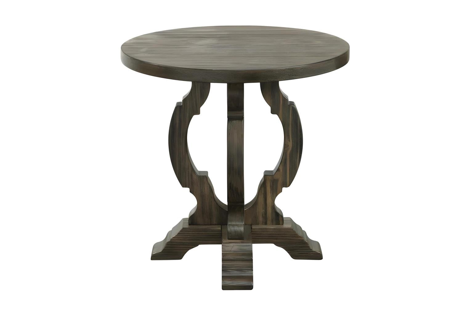 Orchard Park Accent Table (Round) (Brown)