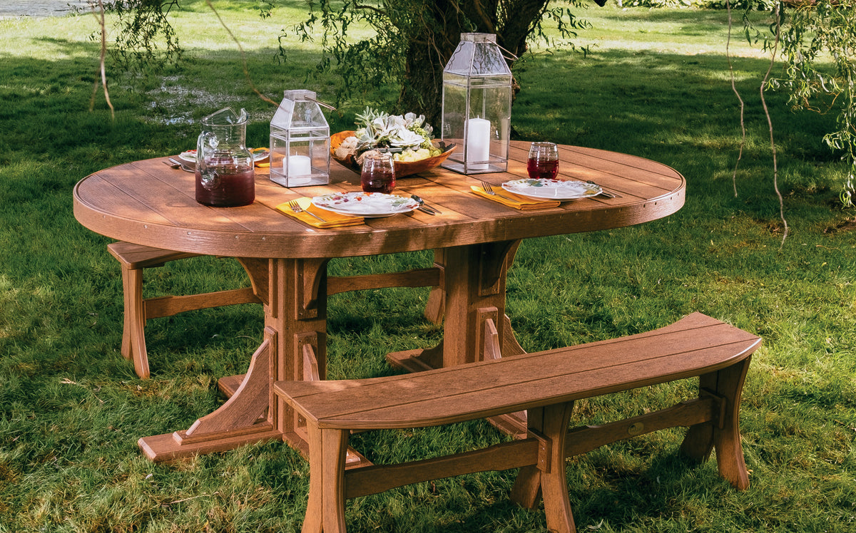LuxCraft 4' x 6' Oval Table