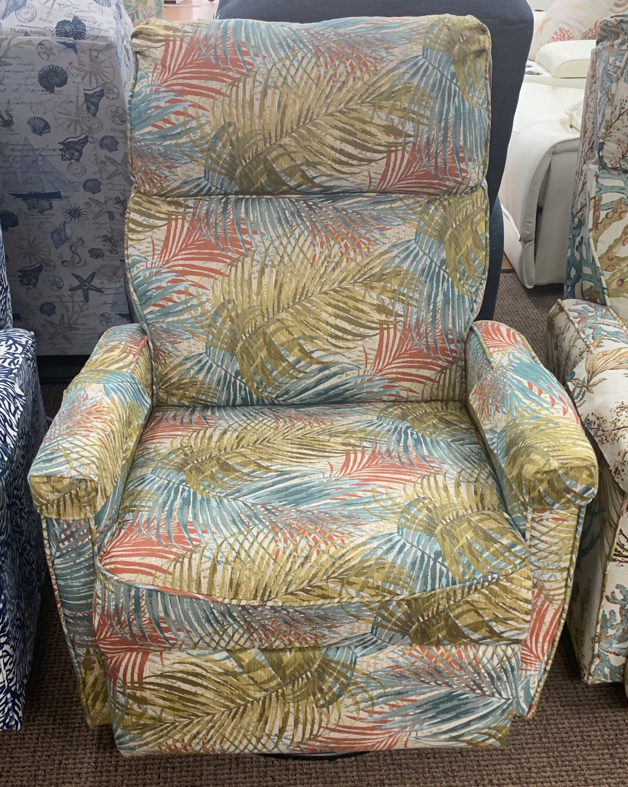 Custom Track-Arm Swivel Glider Recliner - Atlantic Fine Furniture Inc