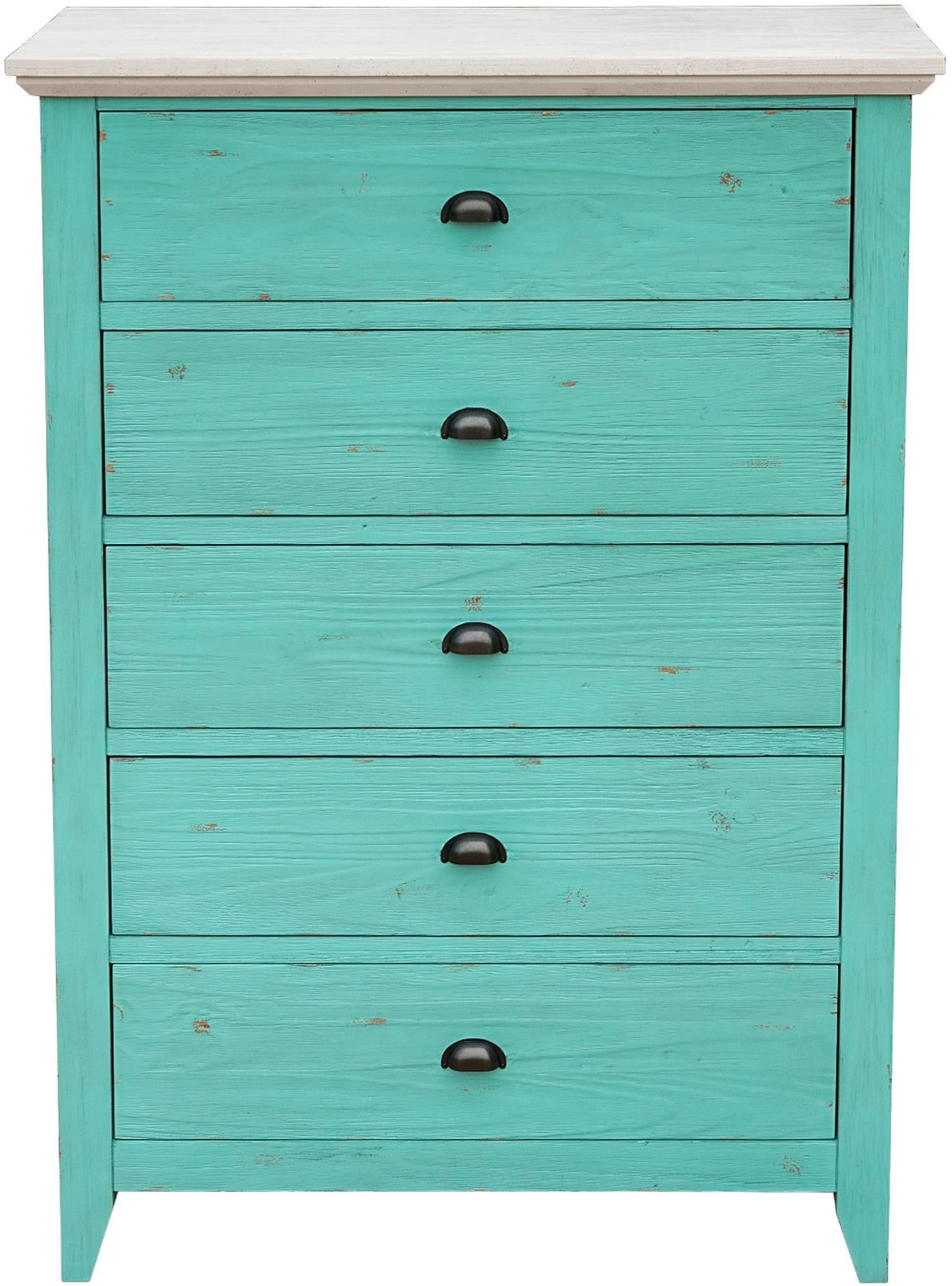 Rosalyn Bedside Chest (Ocean Green)