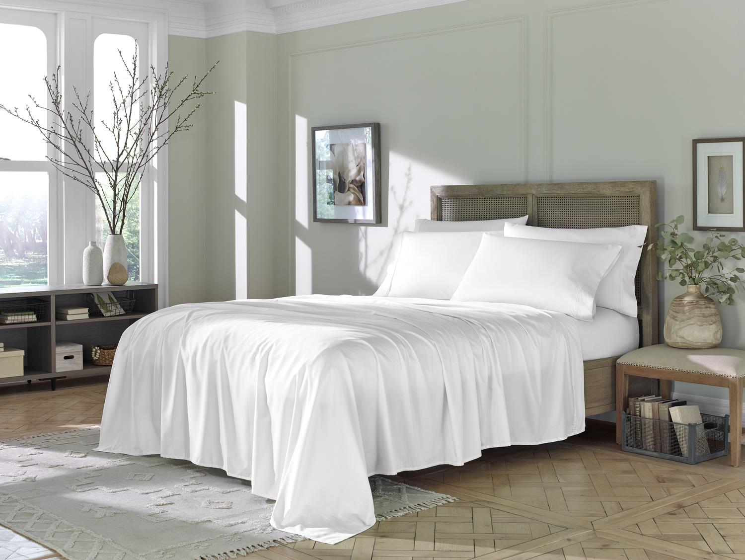 Eucalyptus Sheet Set - White
