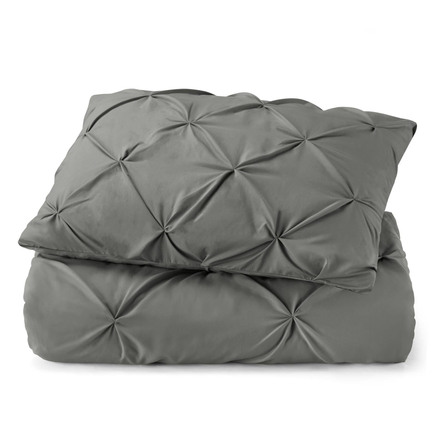 Tranquility Pinch Pleat Comforter with Matching Pillow Shams