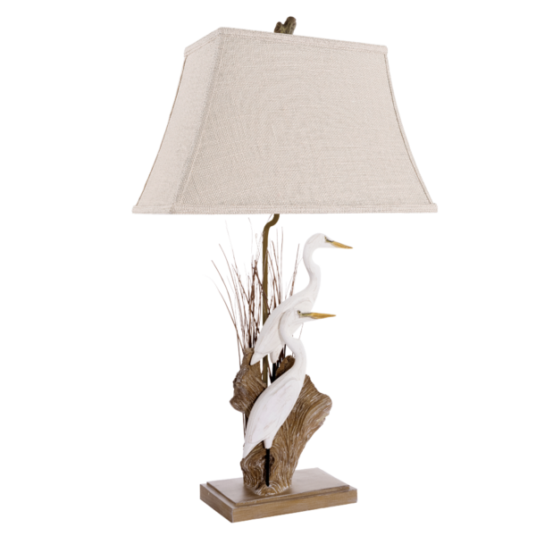 Pair Of Egrets Table Lamp
