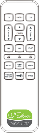W. Sliver SS-45 Adjustable Bed Base - Atlantic Fine Furniture Inc