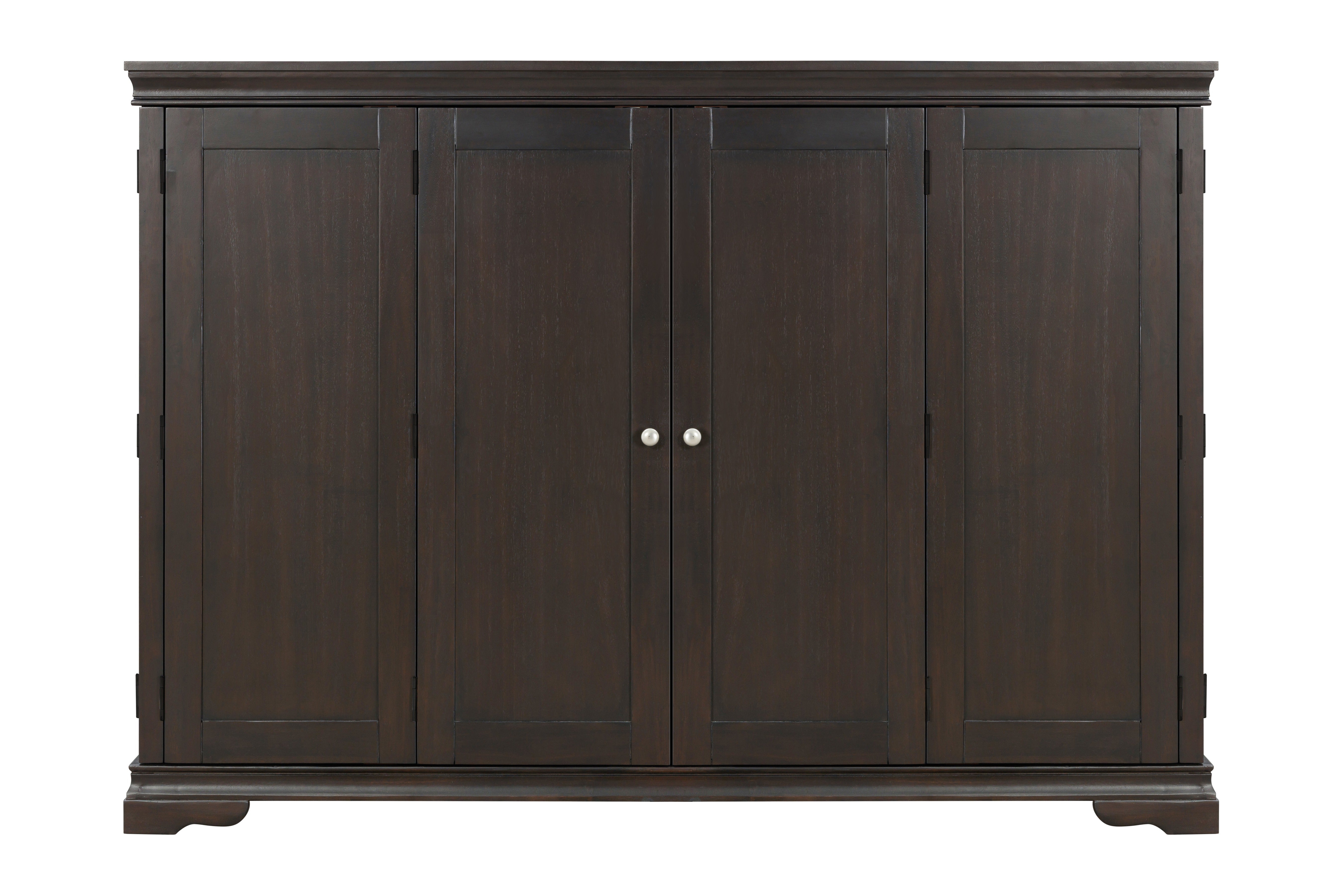 San Sebastian Cabinet Bed by Sealy, Queen in Espresso | Atlantic Fine Furniture, Melbourne FL