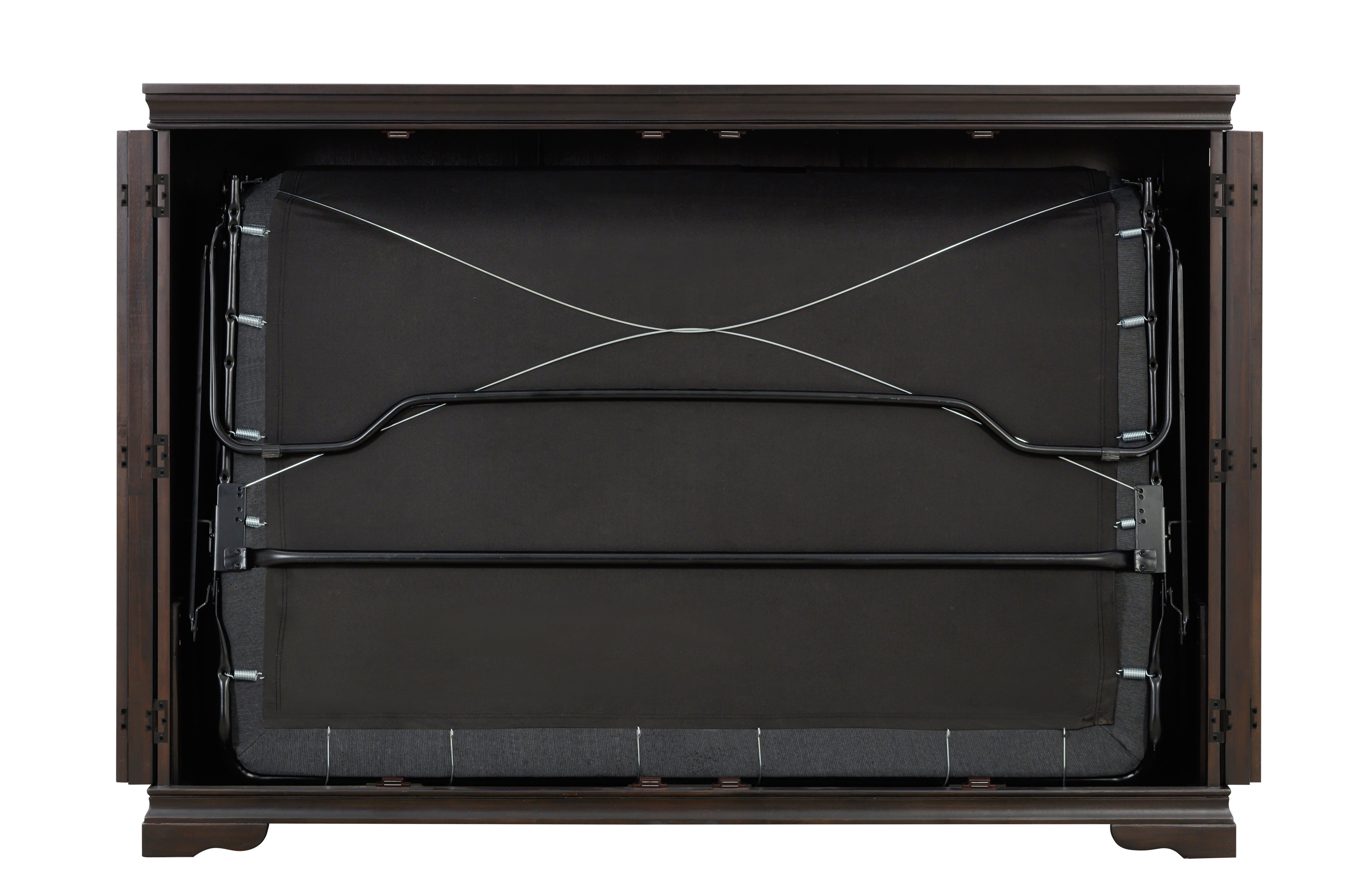 San Sebastian Cabinet Bed by Sealy, Queen in Espresso | Atlantic Fine Furniture, Melbourne FL