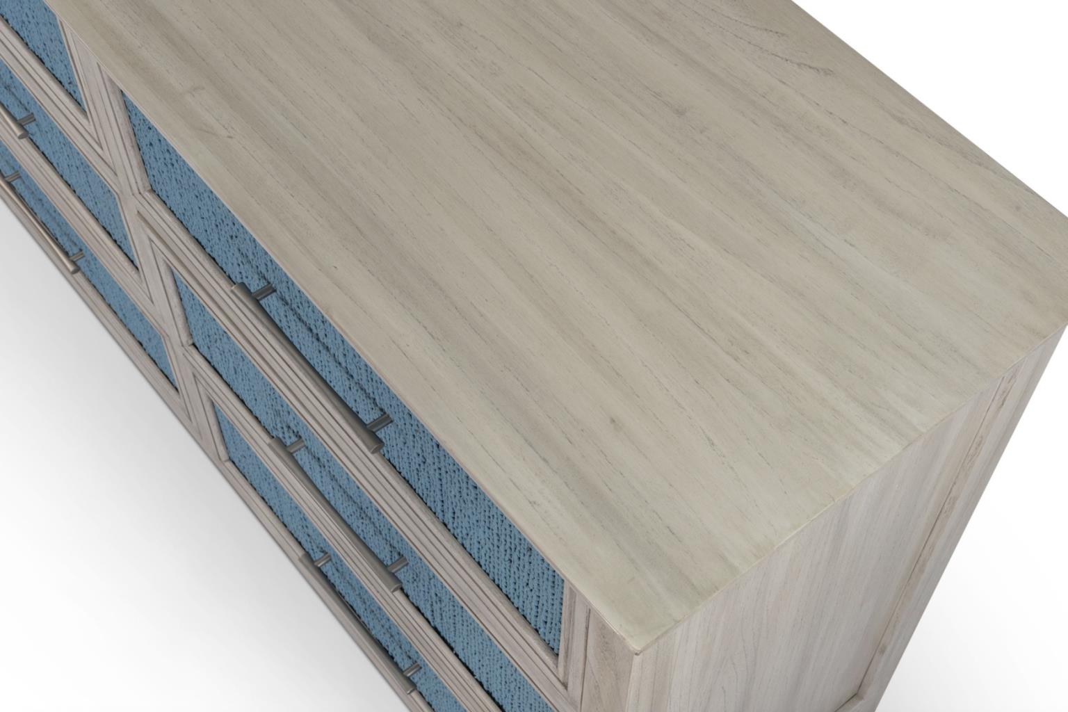 Ocean Isles Woven Dresser, Ocean Blue