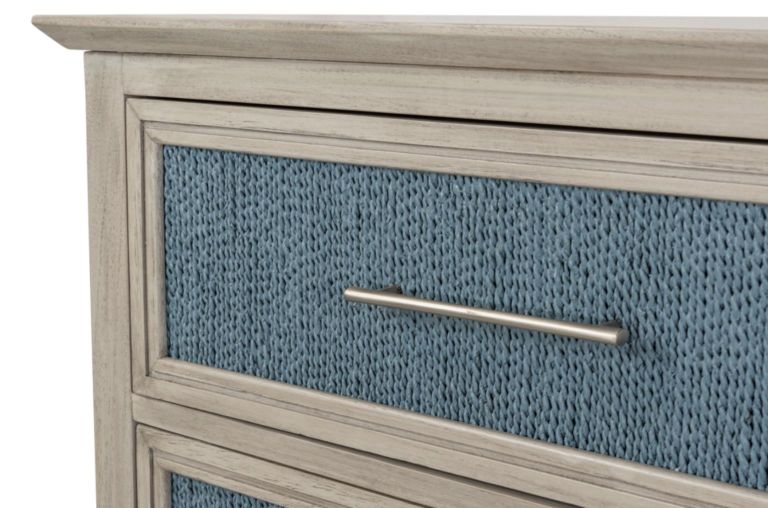 Ocean Isles Woven Dresser, Ocean Blue