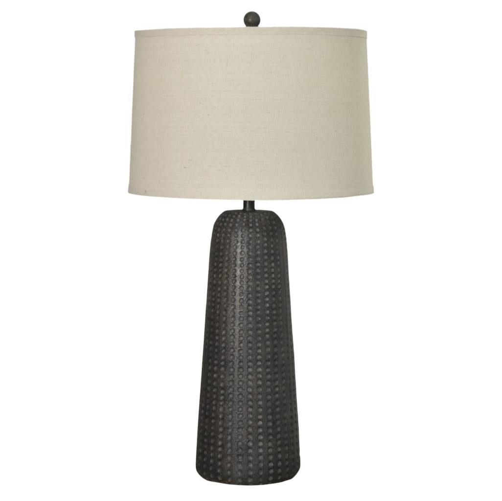 Marissa, 31" resin table lamp in brown finish, sold as 2pk