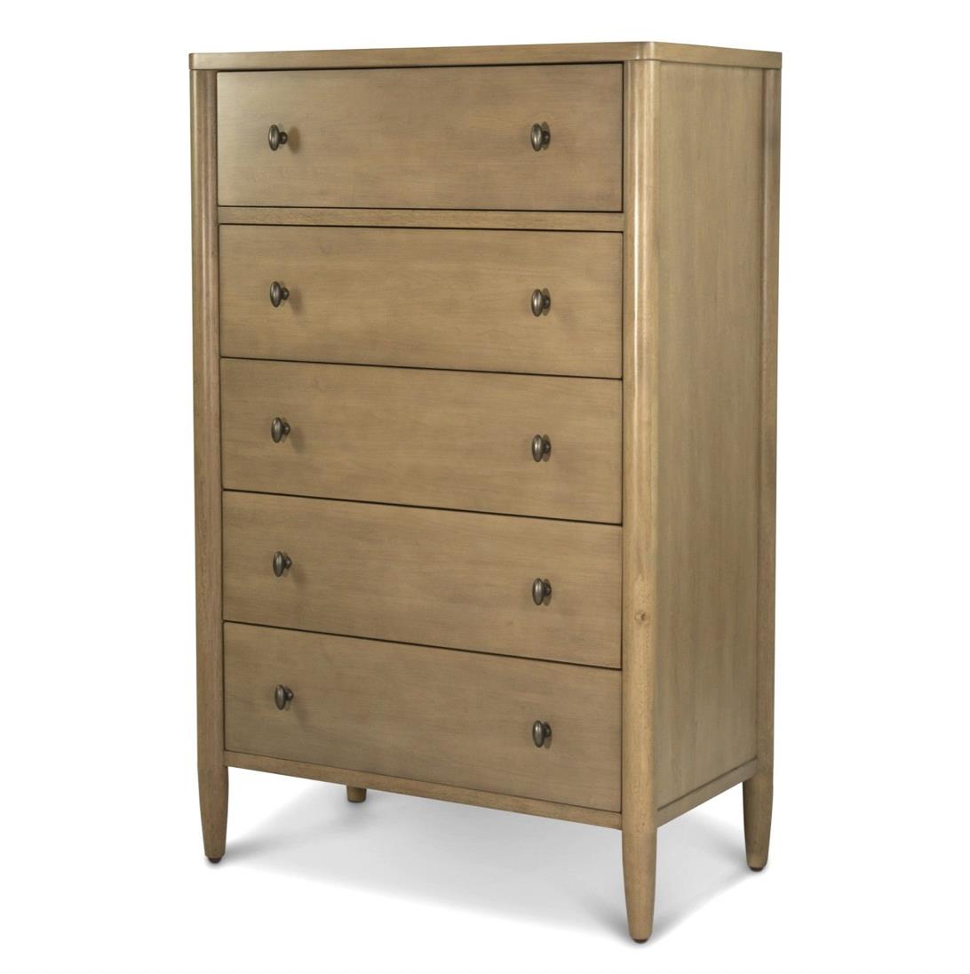 Chatham 5 Drawer Chest. Warm Maple Finish