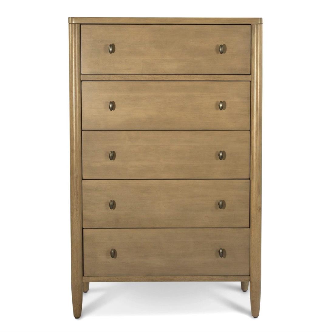 Chatham 5 Drawer Chest. Warm Maple Finish
