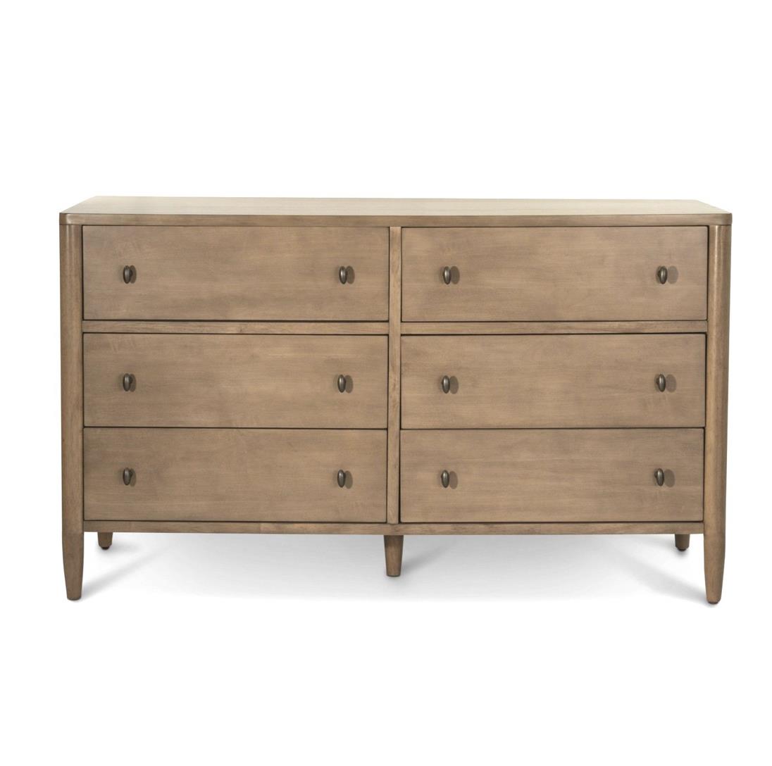 Chatham 6 Drawer Dresser. Warm Maple Finish