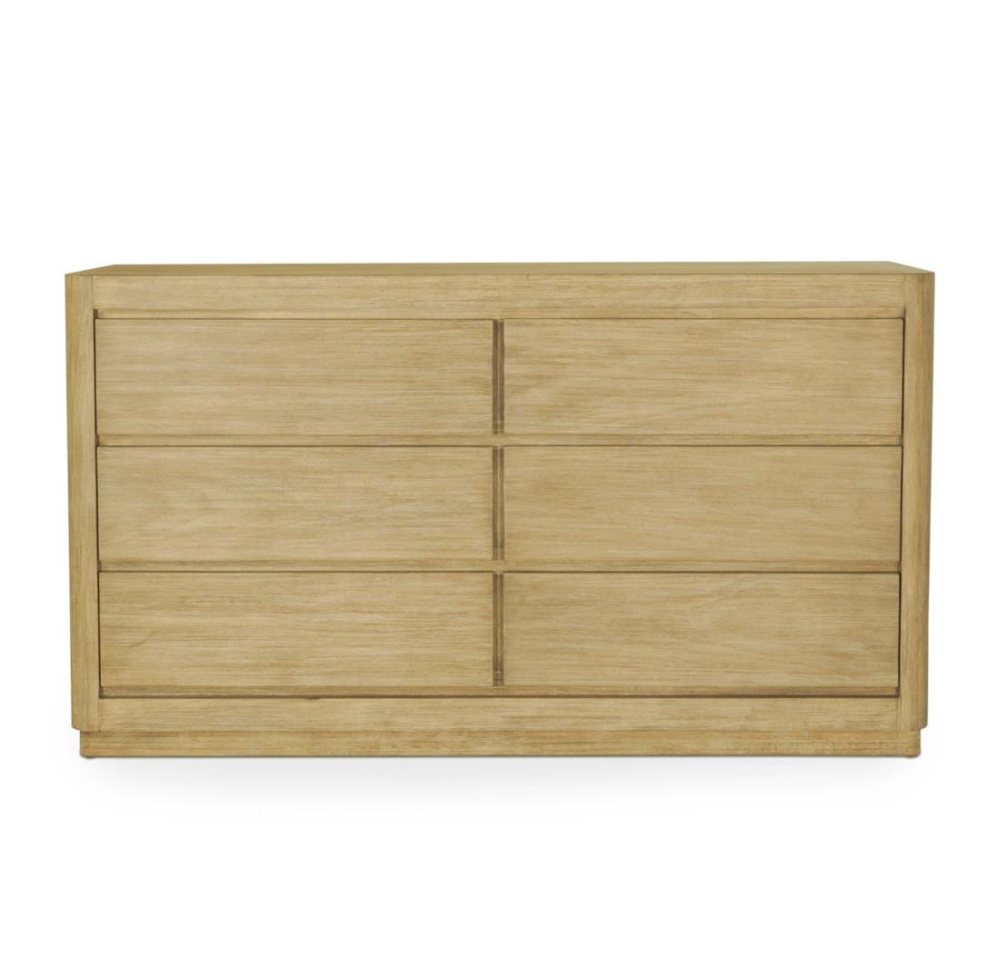Hyde Park 6 Drawer Dresser. Weathered Natural Finish