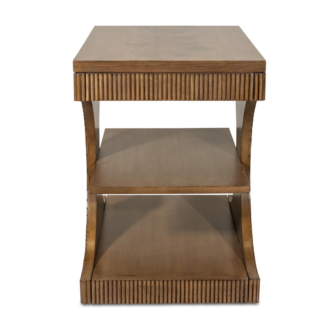 Manhattan Valley Chairside Table Mappa Burl and