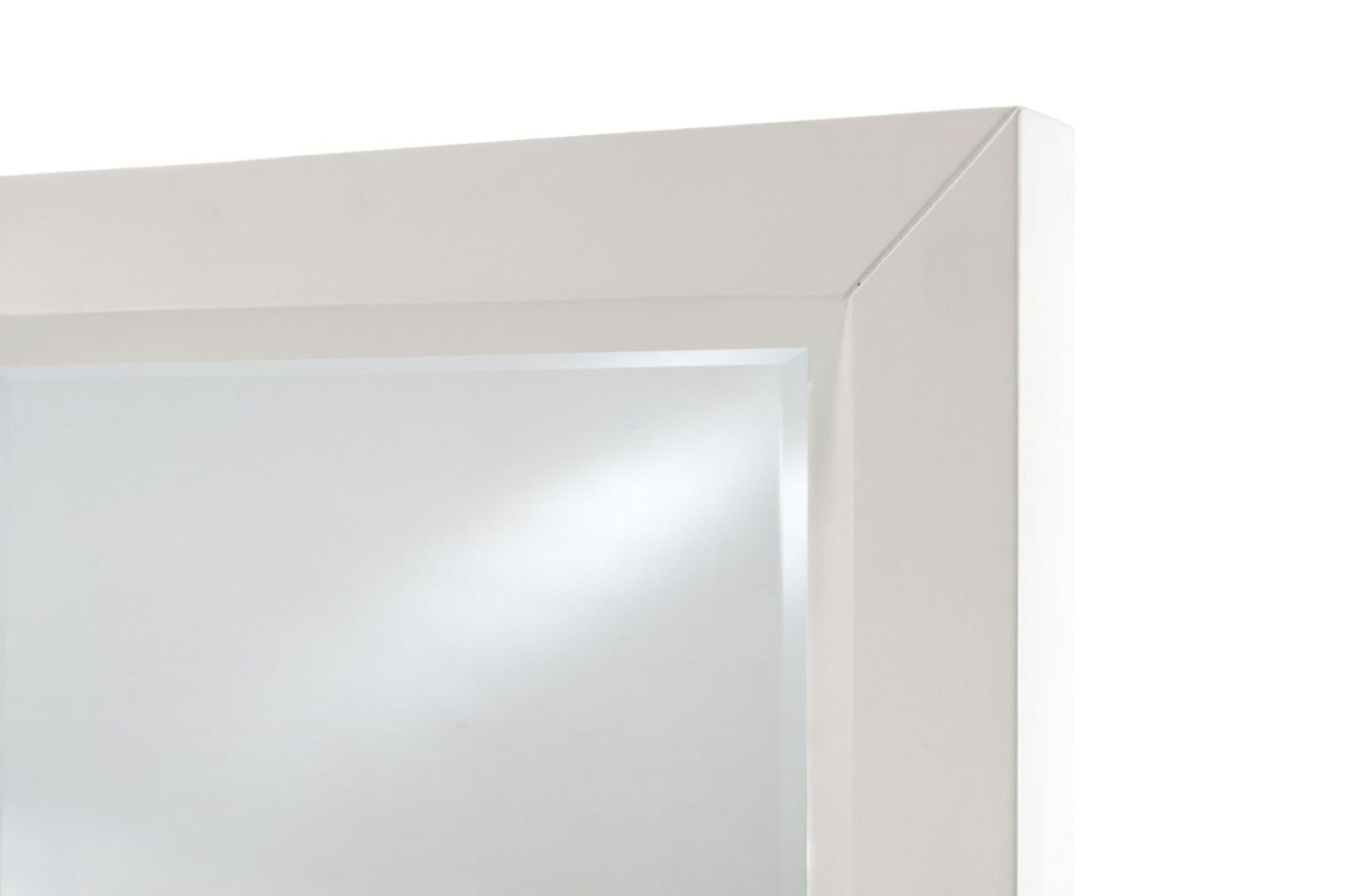 Miramar Mirror. Sand and Stark White Finish