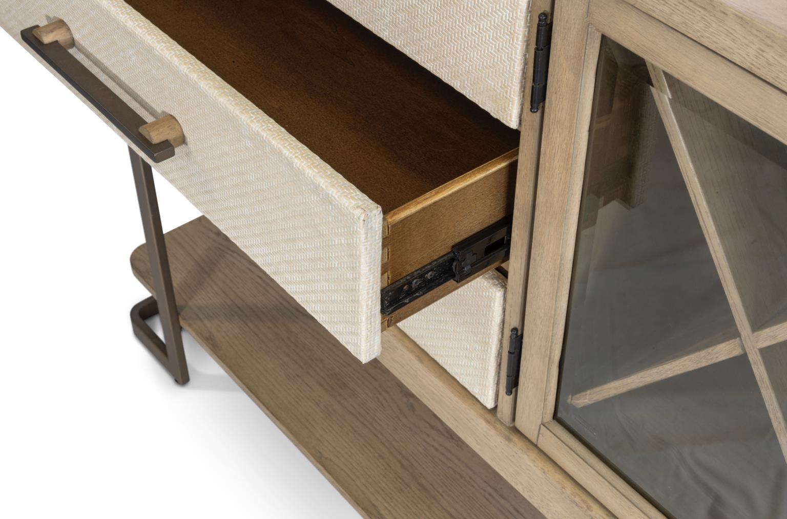 Rio Vista 61" Credenza w/ reversible panels. Muted Earth Tones and Clay Finish