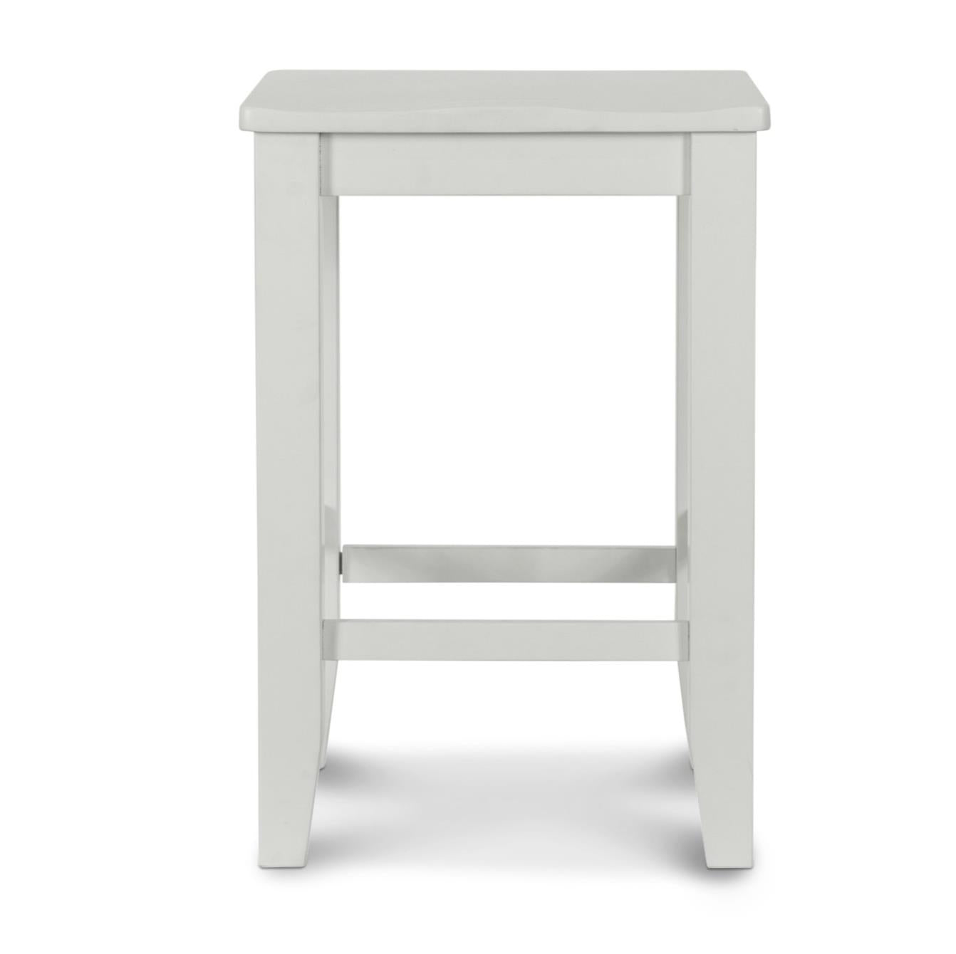 Miramar Stool. Stark White Finish