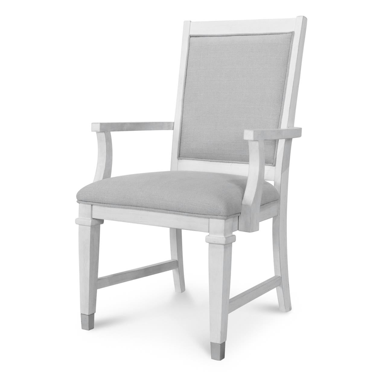 Point Breeze Arm Chair (2pk; priced individually). Fresh White Finish