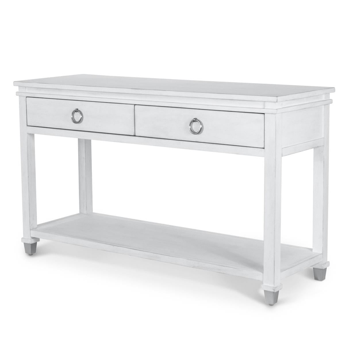 Point Breeze 2-Drawer Console Table. Fresh White Finish