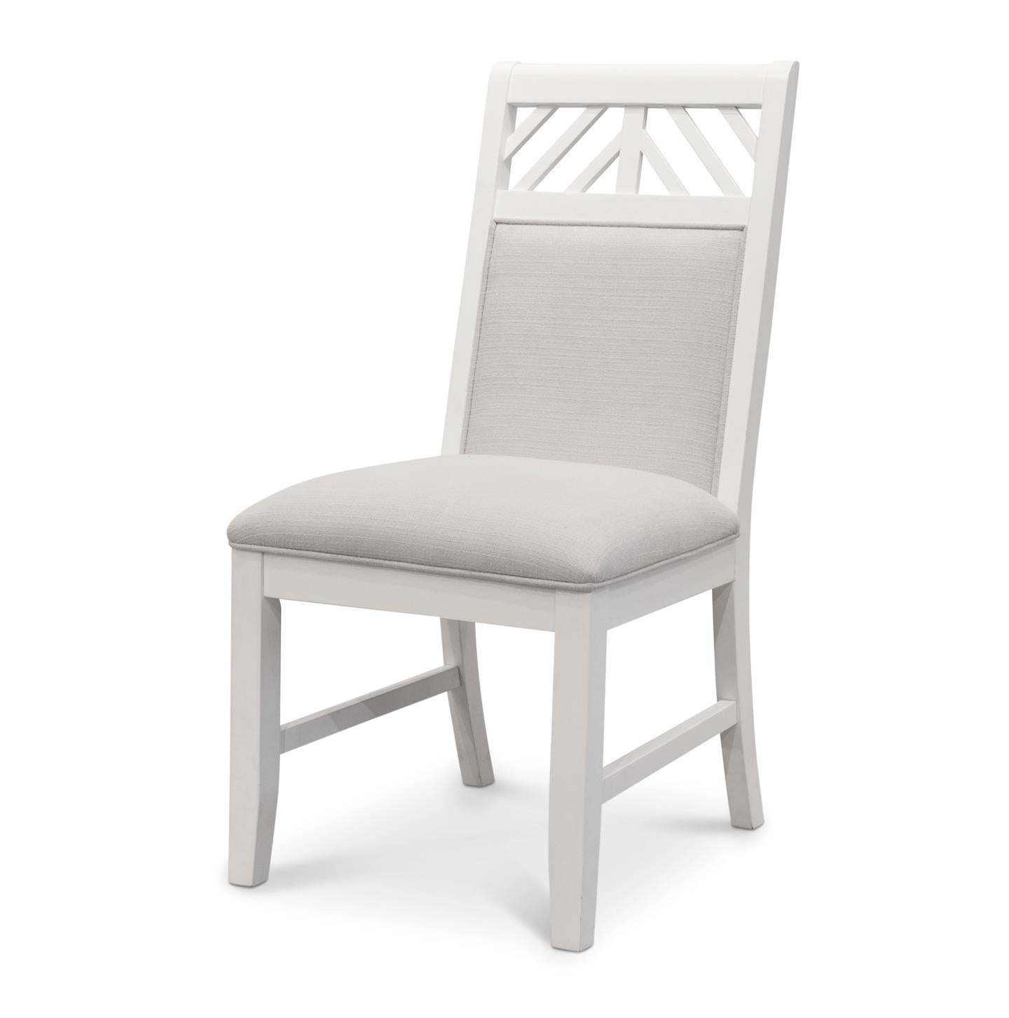 Miramar Side Chair (2pk; priced individually). Sand and Stark White Finish