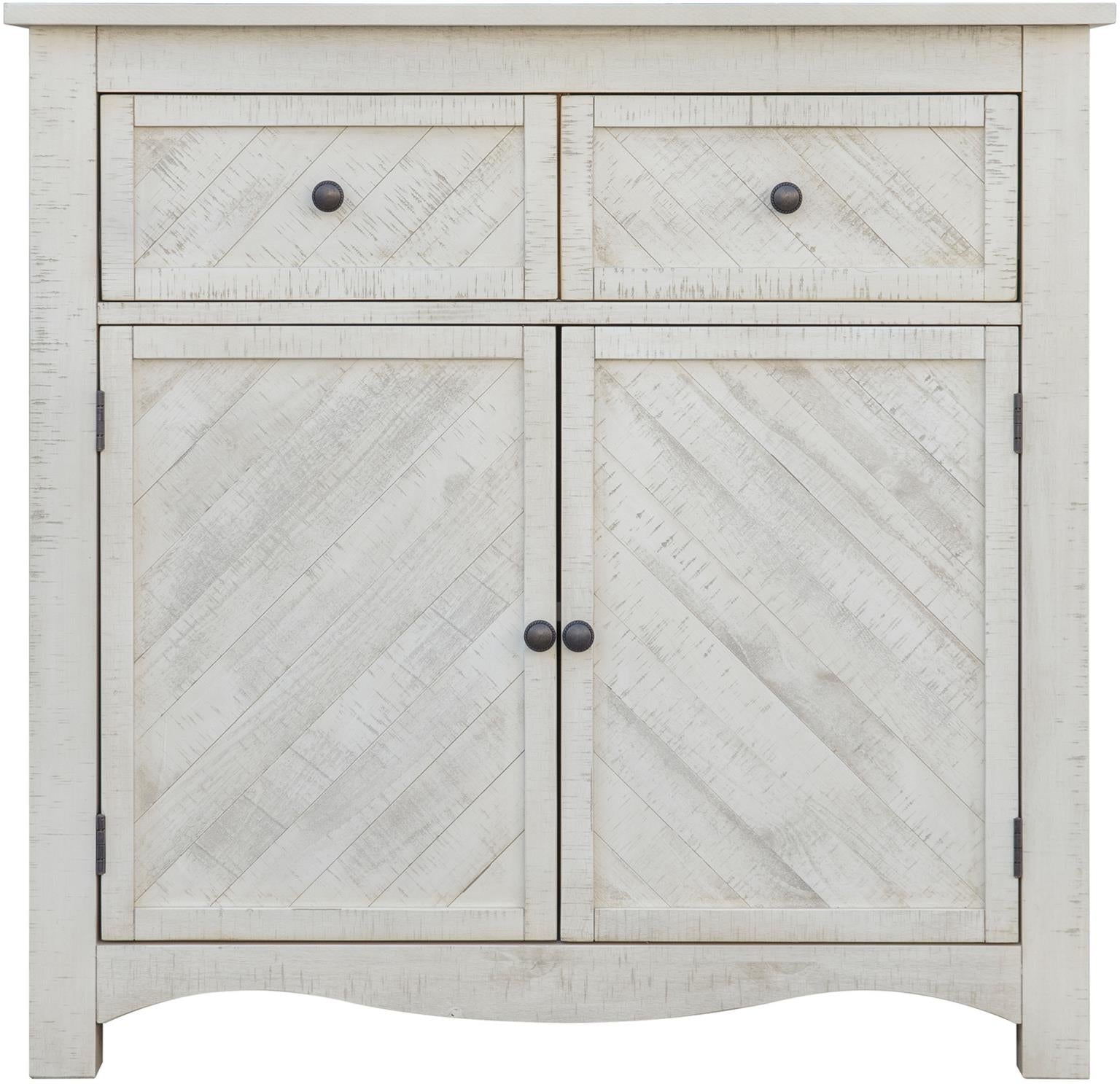 Seaside Drawer Cabinet (Distressed White)