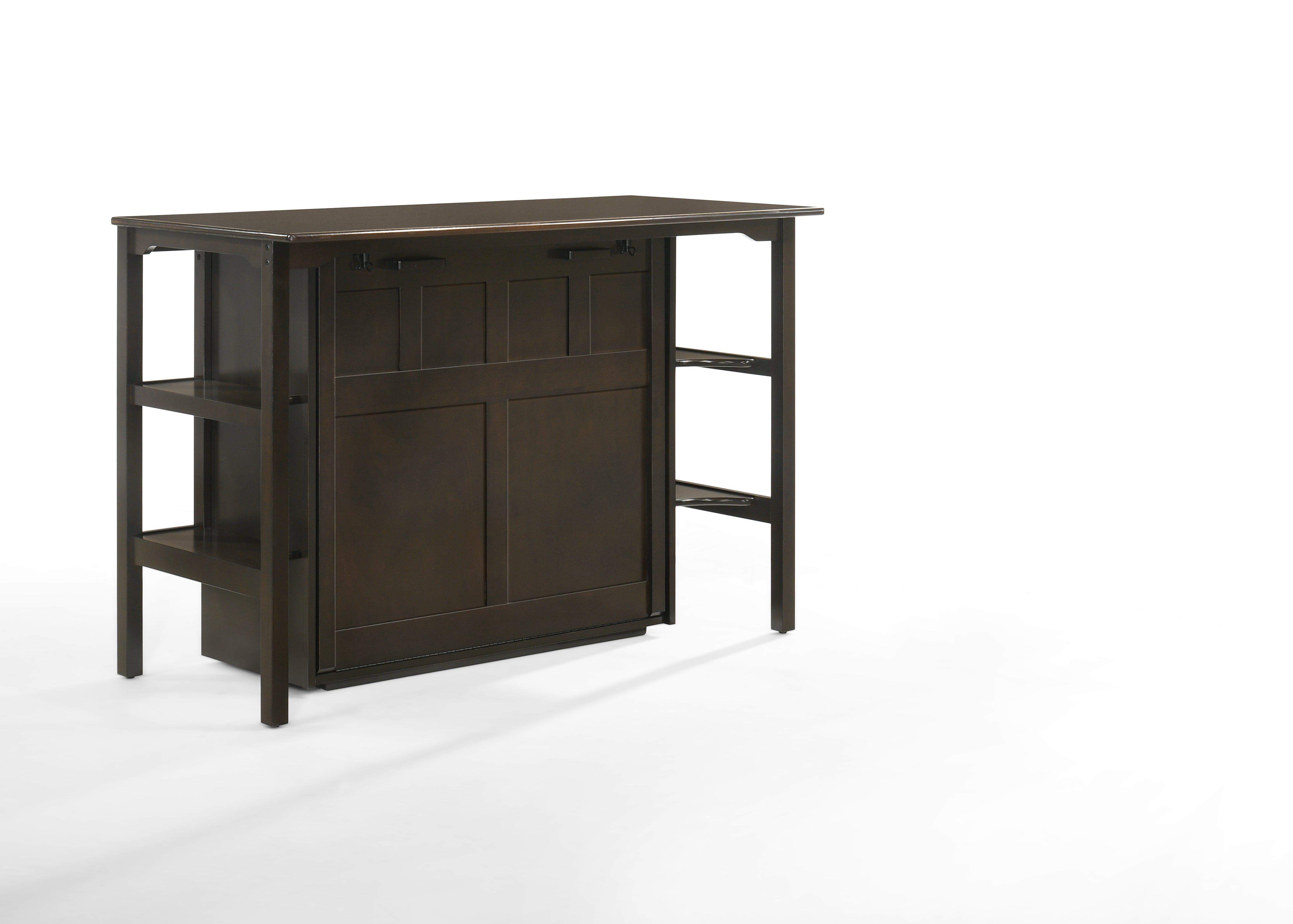 Siesta Desk Cabinet Bed in Dark Chocolate | Atlantic Fine Furniture, Melbourne FL