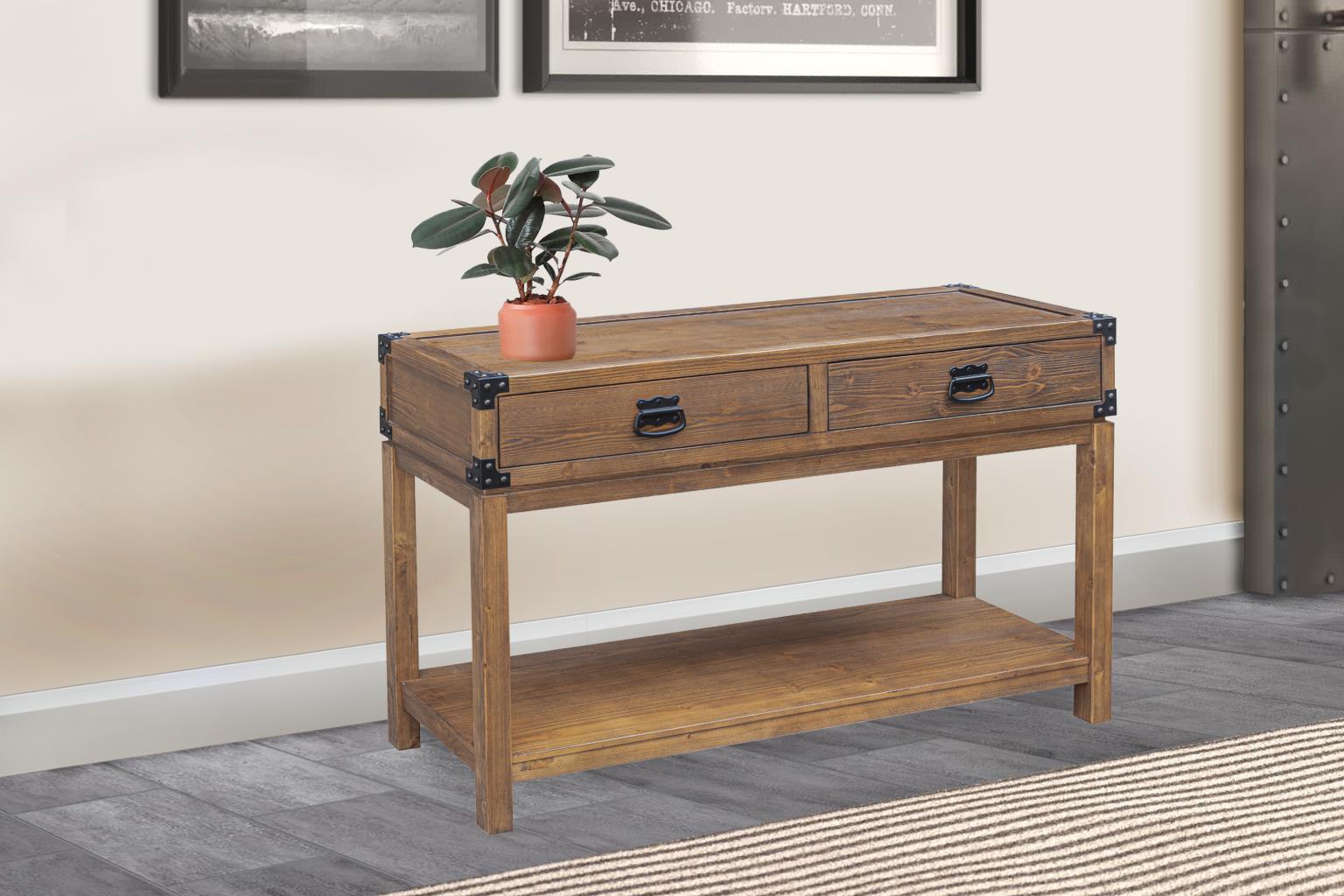 Summit Console Table (Chestnut)
