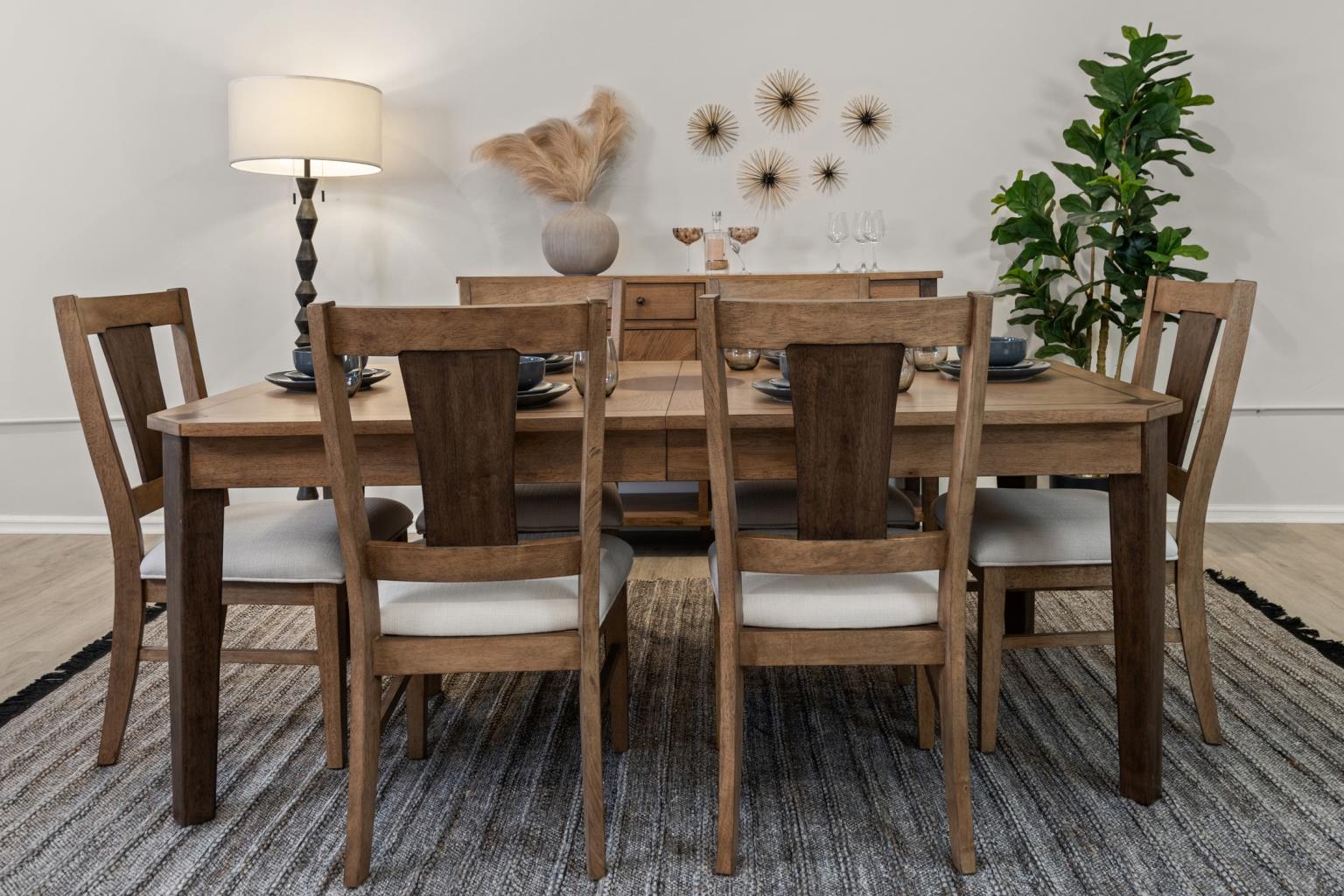 Sun Haven Side Chair (2pk; priced individually). Oak and Walnut Finish