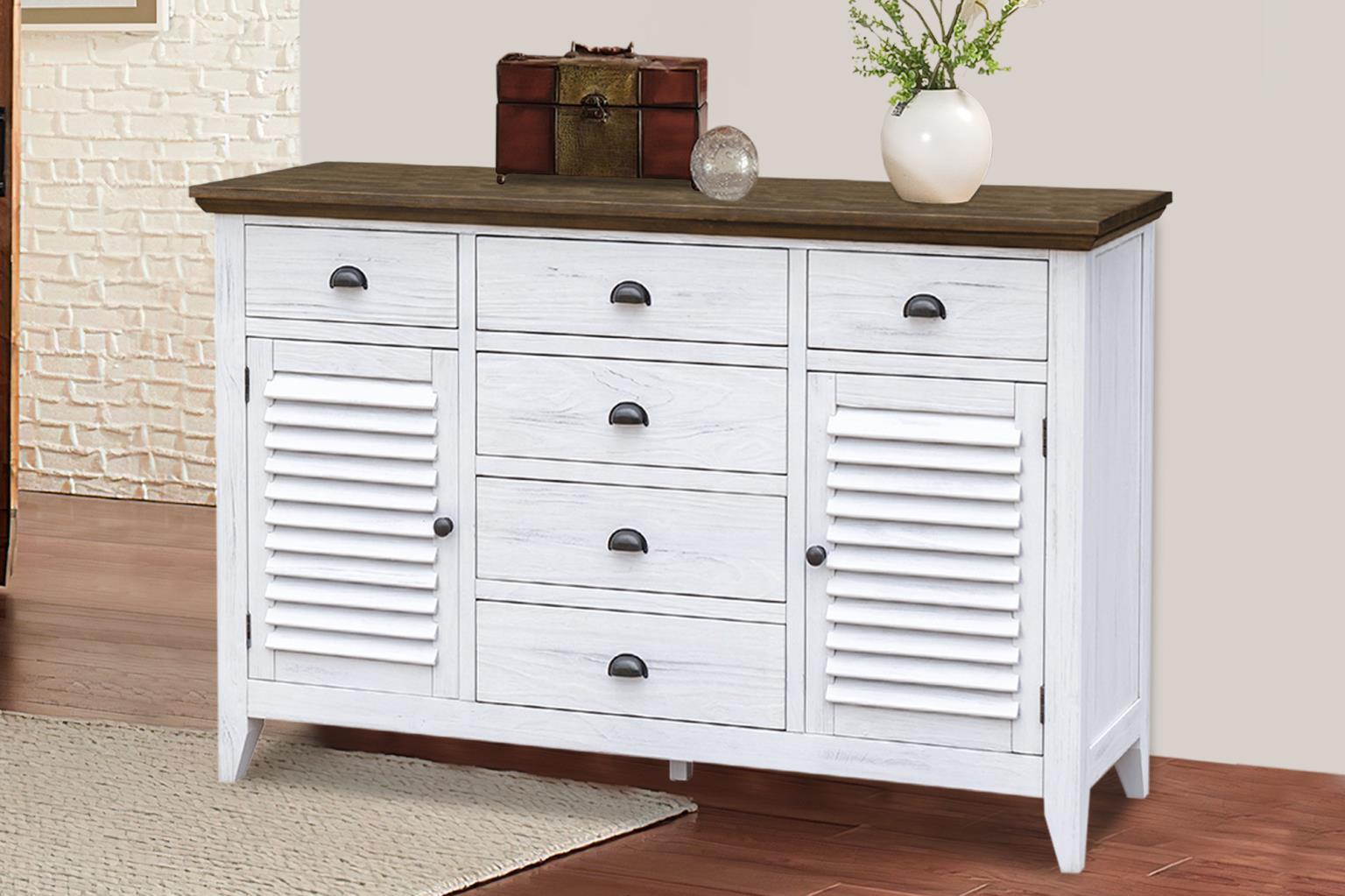 Tuscany Bedroom (2-Tone Distressed White/Brown)