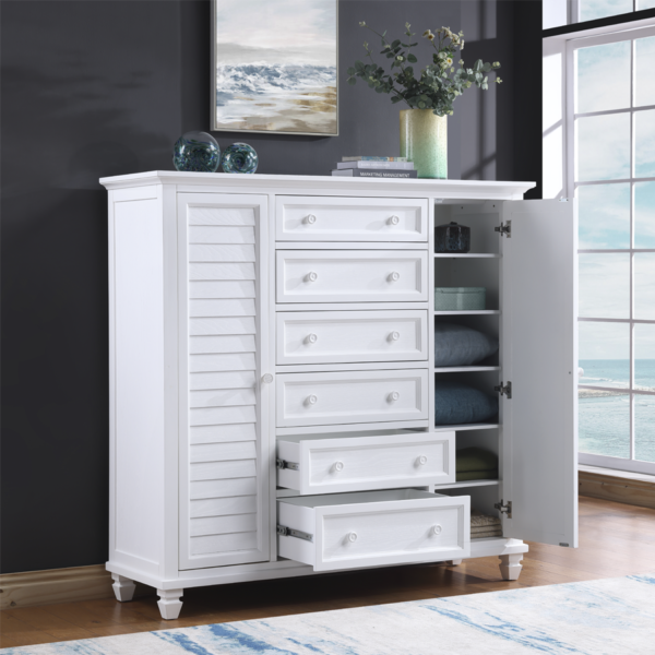 Seawatch Chifferobe - White - Atlantic Fine Furniture Inc.