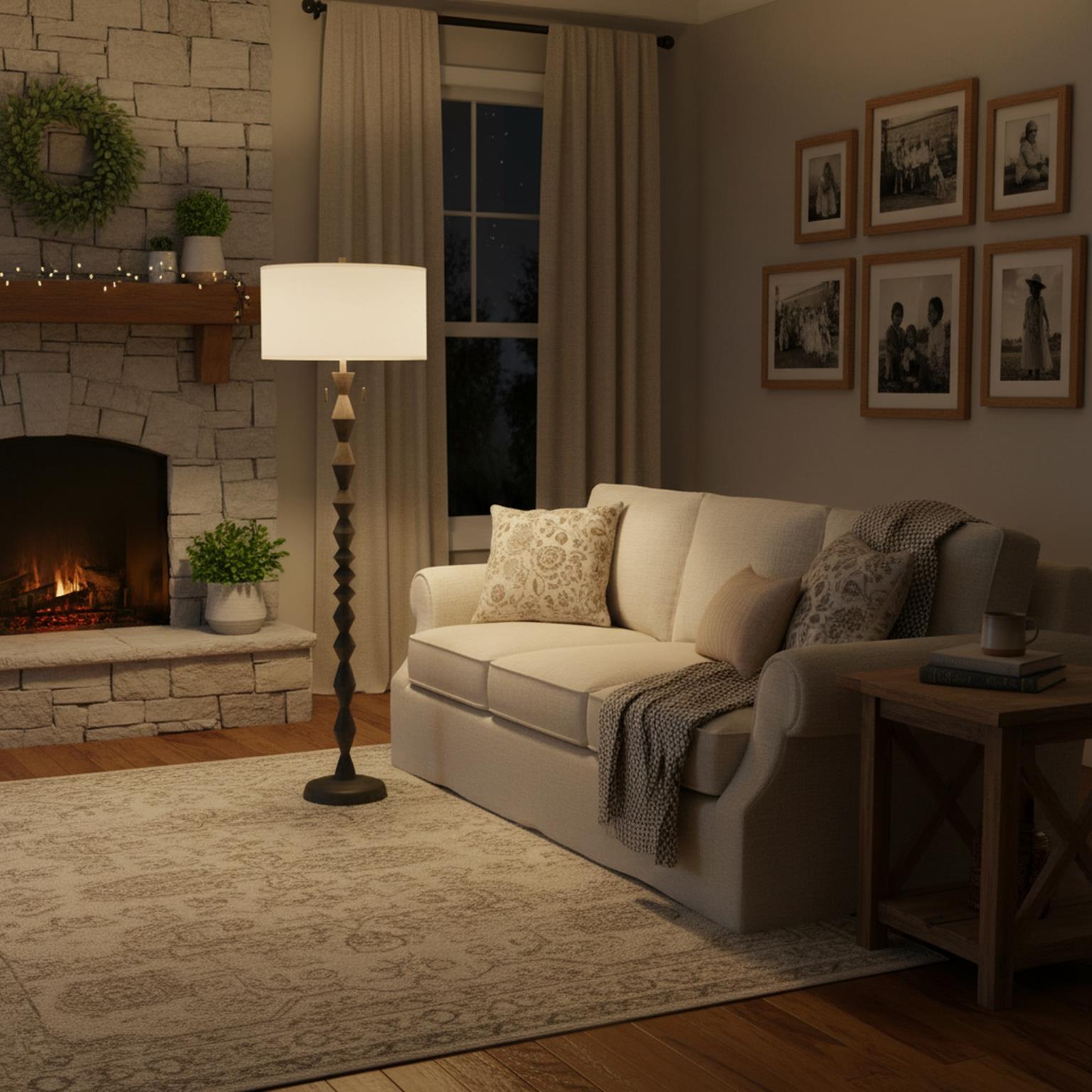 Zenith, 66" black floor lamp, sold as 1pk