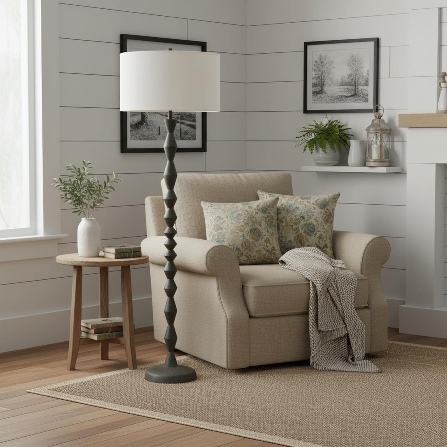 Zenith, 66" floor lamp, sold as 1pk