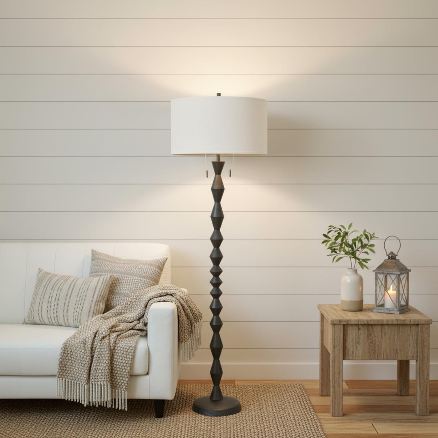 Zenith, 66" black floor lamp, sold as 1pk