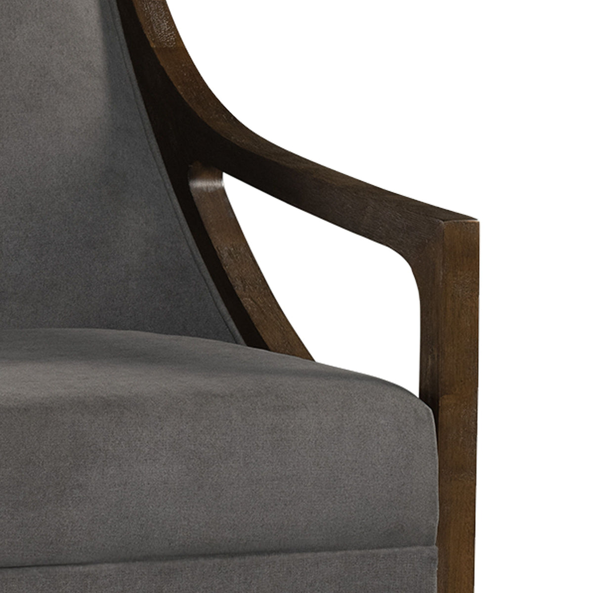 Hopkins Accent Chair With Brown Frame in Beige by Elements International, view 14