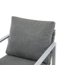 Modern Lounge Chair With Rope Accents And Cushions