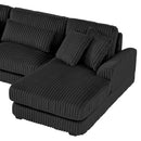 Oversized Sectional Sofa U - Shaped Sofa Couch Modern Sofa Upholstered In Soft Corduroy With A Chaise Lounge For Living Room
