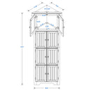 Tall Storage Cabinet With Doors And 4 Shelves For Living Room, Kitchen, Office, Bedroom, Bathroom, Modern