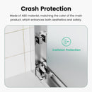 Semi Frameless Double Sliding Shower Door With Tempered Glass