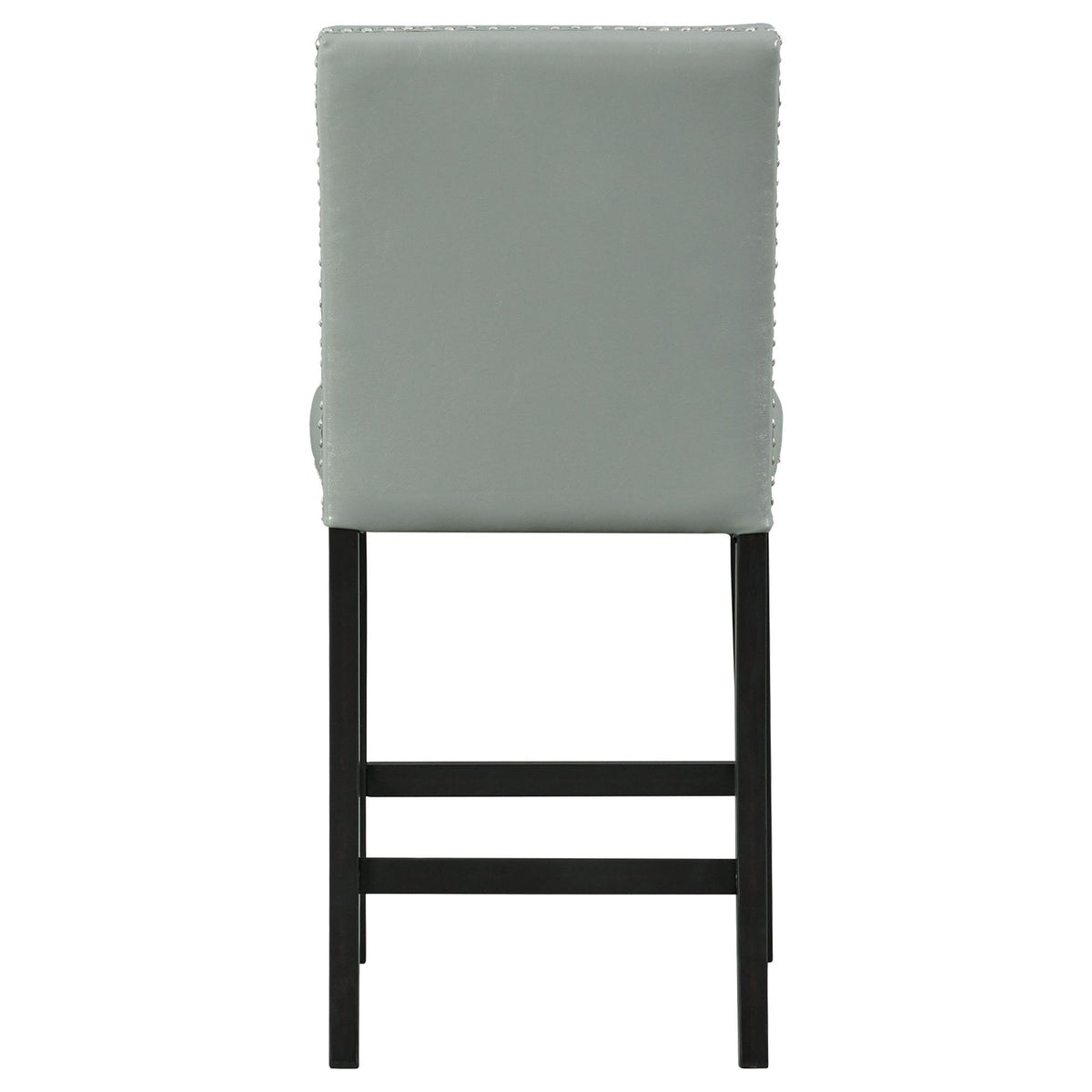 Francesca Square 5 Piece Counter Height Dining Set, Table & Four PU Chairs in Gray / Marble by Elements International, view 10