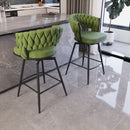 Bar Stool 360 Swivel With Back Footrest