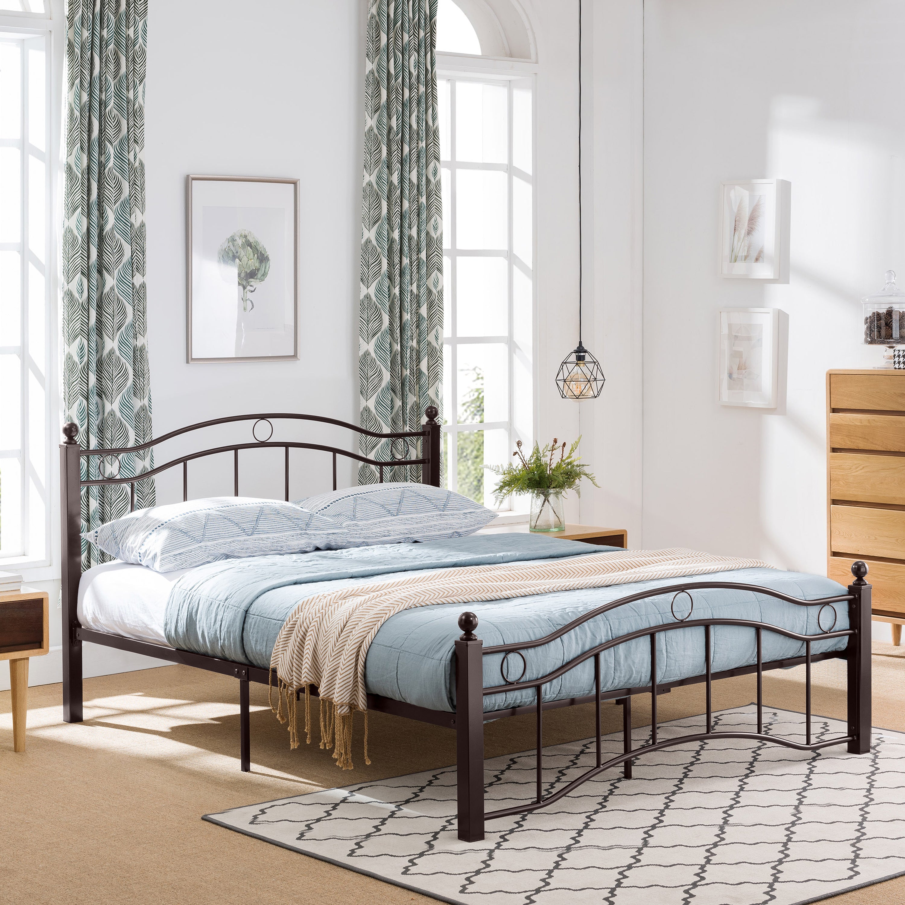 QUEEN SIZE METAL BED - Atlantic Fine Furniture Melbourne FL