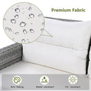 Outdoor Furniture Set Patio Rattan Furniture Set With Adjustable Table, Recliners With Extendable Side Tables And 2 Ottomans